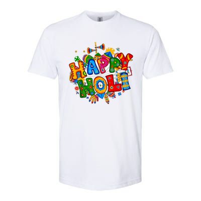 Happy Holi Festival Colors India Hindu Softstyle CVC T-Shirt