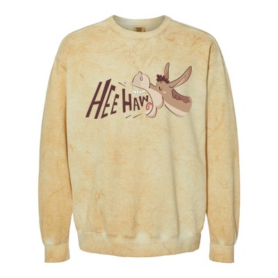 Hee Haw Funny Donkey Laughs Colorblast Crewneck Sweatshirt