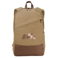 Hee Haw Funny Donkey Laughs Cotton Canvas Backpack