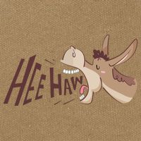 Hee Haw Funny Donkey Laughs Cotton Canvas Backpack