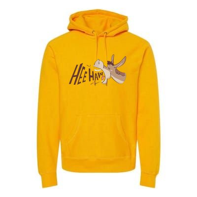 Hee Haw Funny Donkey Laughs Premium Hoodie