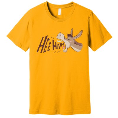 Hee Haw Funny Donkey Laughs Premium T-Shirt