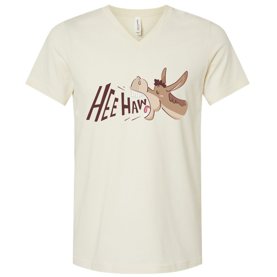 Hee Haw Funny Donkey Laughs V-Neck T-Shirt