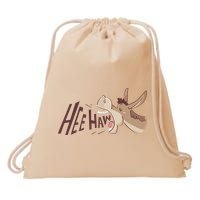 Hee Haw Funny Donkey Laughs Drawstring Bag