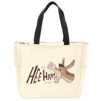 Hee Haw Funny Donkey Laughs Zip Tote Bag