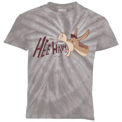 Hee Haw Funny Donkey Laughs Kids Tie-Dye T-Shirt