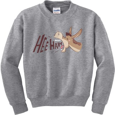 Hee Haw Funny Donkey Laughs Kids Sweatshirt