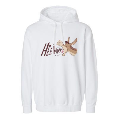 Hee Haw Funny Donkey Laughs Garment-Dyed Fleece Hoodie