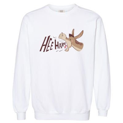 Hee Haw Funny Donkey Laughs Garment-Dyed Sweatshirt