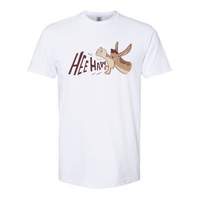 Hee Haw Funny Donkey Laughs Softstyle CVC T-Shirt