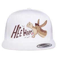 Hee Haw Funny Donkey Laughs Flat Bill Trucker Hat