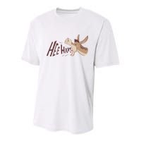 Hee Haw Funny Donkey Laughs Youth Performance Sprint T-Shirt