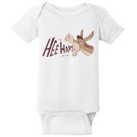 Hee Haw Funny Donkey Laughs Baby Bodysuit