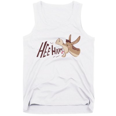 Hee Haw Funny Donkey Laughs Tank Top