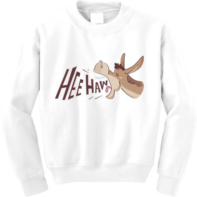 Hee Haw Funny Donkey Laughs Kids Sweatshirt
