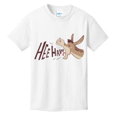 Hee Haw Funny Donkey Laughs Kids T-Shirt