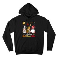 Happy Hallothanksmas Gnomes Halloween Thanksgiving Christmas Hoodie