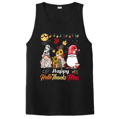 Happy Hallothanksmas Gnomes Halloween Thanksgiving Christmas PosiCharge Competitor Tank