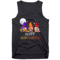 Happy Hallothanksmas Gnomes Halloween Christmas Thanksgiving Tank Top