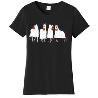 Halloween Horse Ghost Boo Cowboy Western Spooky Season Women's T-Shirt