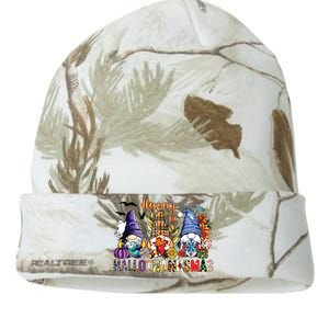 Happy Hallothanksmas Gnomes Halloween Thanksgiving Christmas Kati Licensed 12" Camo Beanie