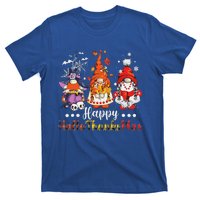 Happy Hallothanksmas Gnomes Halloween Thanksgiving Christmas Love T-Shirt