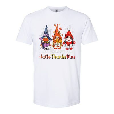 Happy Hallothanksmas Gnomes Halloween Thanksgiving Christmas Love Softstyle CVC T-Shirt