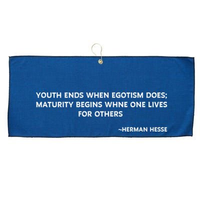 Hermann Hesse Gertrude Book Quote Large Microfiber Waffle Golf Towel