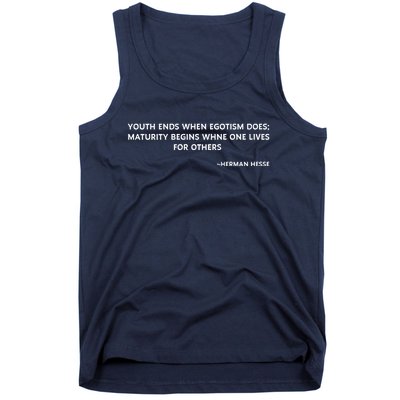 Hermann Hesse Gertrude Book Quote Tank Top