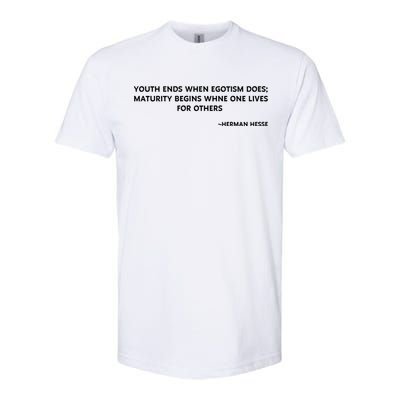 Hermann Hesse Gertrude Book Quote Softstyle® CVC T-Shirt