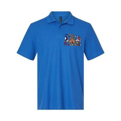 Happy Hallothanksmas Gnomes Halloween Thanksgiving Christmas Softstyle Adult Sport Polo