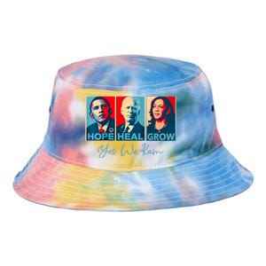 Hope Heal Grow Yes We Kam President Democrat Election Tie Dye Newport Bucket Hat