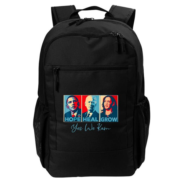 Hope Heal Grow Yes We Kam President Democrat Election Backpack