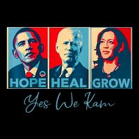Hope Heal Grow Yes We Kam President Democrat Election Backpack
