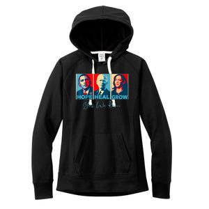 Hope Heal Grow Yes We Kam President Democrat Election Women's Fleece Hoodie