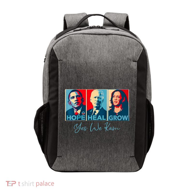 Hope Heal Grow Yes We Kam President Democrat Election Vector Backpack