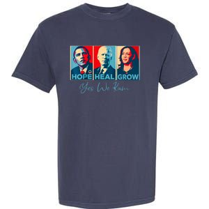 Hope Heal Grow Yes We Kam President Democrat Election Garment-Dyed Heavyweight T-Shirt