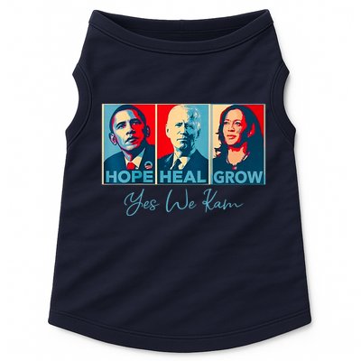 Hope Heal Grow Yes We Kam President Democrat Election Doggie Tank