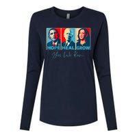 Hope Heal Grow Yes We Kam President Democrat Election Womens Cotton Relaxed Long Sleeve T-Shirt