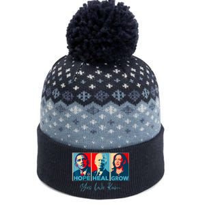 Hope Heal Grow Yes We Kam President Democrat Election The Baniff Cuffed Pom Beanie