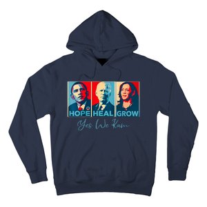 Hope Heal Grow Yes We Kam President Democrat Election Hoodie