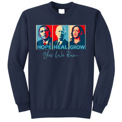 Hope Heal Grow Yes We Kam President Democrat Election Sweatshirt