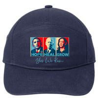 Hope Heal Grow Yes We Kam President Democrat Election 7-Panel Snapback Hat