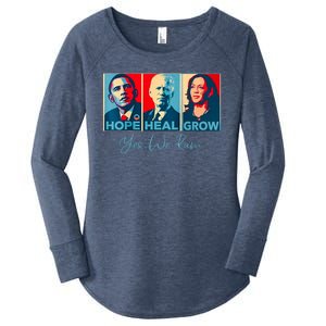 Hope Heal Grow Yes We Kam President Democrat Election Women's Perfect Tri Tunic Long Sleeve Shirt