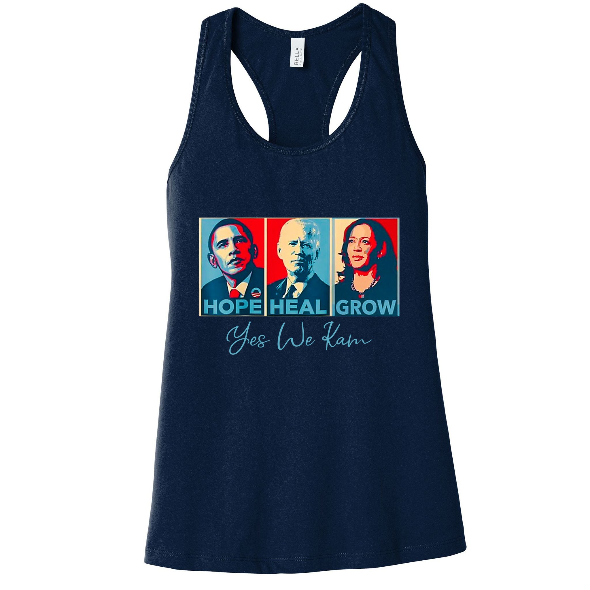 Hope Heal Grow Yes We Kam President Democrat Election Womens Tank Top