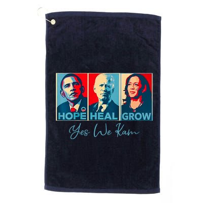 Hope Heal Grow Yes We Kam President Democrat Election Golf Towel