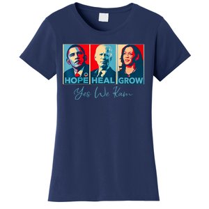 Hope Heal Grow Yes We Kam President Democrat Election Women's T-Shirt