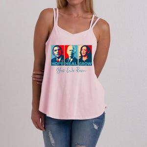 Hope Heal Grow Yes We Kam President Democrat Election Women's Strappy Tank