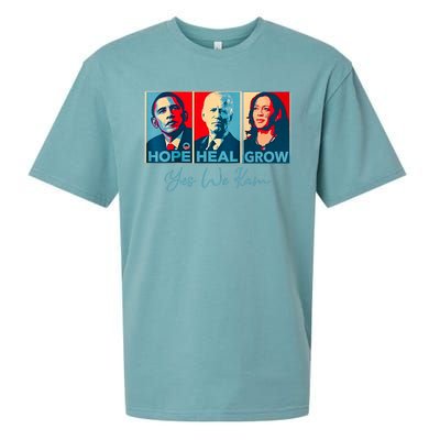 Hope Heal Grow Yes We Kam President Democrat Election Sueded Cloud Jersey T-Shirt