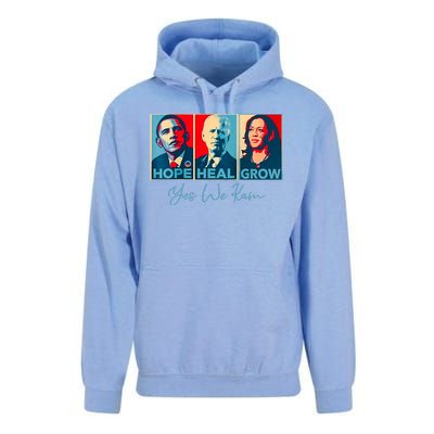 Hope Heal Grow Yes We Kam President Democrat Election Unisex Surf Hoodie